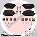 ZIMMERMANN Bremsbelagsatz, Scheibenbremse