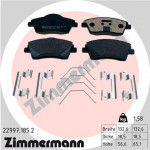 ZIMMERMANN Bremsbelagsatz, Scheibenbremse