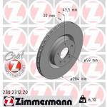 ZIMMERMANN Bremsscheibe