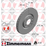 ZIMMERMANN Bremsscheibe