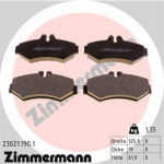 ZIMMERMANN Bremsbelagsatz, Scheibenbremse