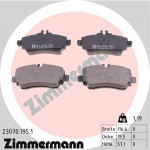 ZIMMERMANN Bremsbelagsatz, Scheibenbremse