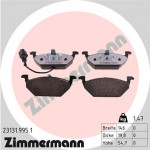 ZIMMERMANN Bremsbelagsatz, Scheibenbremse