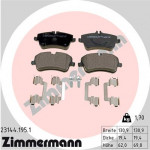 ZIMMERMANN Bremsbelagsatz, Scheibenbremse