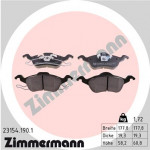 ZIMMERMANN Bremsbelagsatz, Scheibenbremse
