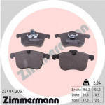 ZIMMERMANN Bremsbelagsatz, Scheibenbremse