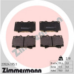 ZIMMERMANN Bremsbelagsatz, Scheibenbremse