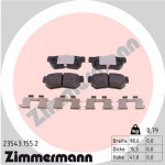 ZIMMERMANN Bremsbelagsatz, Scheibenbremse