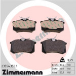 ZIMMERMANN Bremsbelagsatz, Scheibenbremse