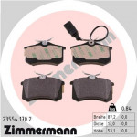ZIMMERMANN Bremsbelagsatz, Scheibenbremse