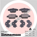 ZIMMERMANN Bremsbelagsatz, Scheibenbremse