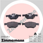 ZIMMERMANN Bremsbelagsatz, Scheibenbremse