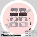 ZIMMERMANN Bremsbelagsatz, Scheibenbremse