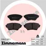 ZIMMERMANN Bremsbelagsatz, Scheibenbremse