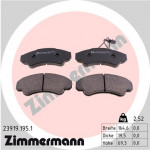 ZIMMERMANN Bremsbelagsatz, Scheibenbremse