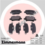 ZIMMERMANN Bremsbelagsatz, Scheibenbremse