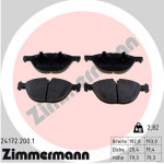 ZIMMERMANN Bremsbelagsatz, Scheibenbremse