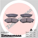 ZIMMERMANN Bremsbelagsatz, Scheibenbremse