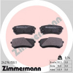 ZIMMERMANN Bremsbelagsatz, Scheibenbremse