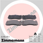 ZIMMERMANN Bremsbelagsatz, Scheibenbremse
