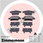 ZIMMERMANN Bremsbelagsatz, Scheibenbremse