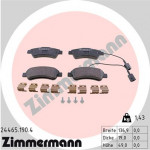 ZIMMERMANN Bremsbelagsatz, Scheibenbremse