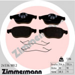 ZIMMERMANN Bremsbelagsatz, Scheibenbremse