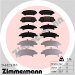 ZIMMERMANN Bremsbelagsatz, Scheibenbremse