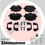 ZIMMERMANN Bremsbelagsatz, Scheibenbremse