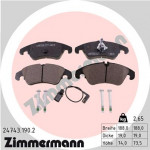 ZIMMERMANN Bremsbelagsatz, Scheibenbremse