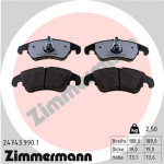 ZIMMERMANN Bremsbelagsatz, Scheibenbremse