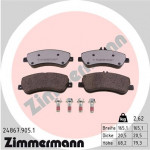 ZIMMERMANN Bremsbelagsatz, Scheibenbremse