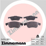 ZIMMERMANN Bremsbelagsatz, Scheibenbremse