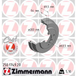 ZIMMERMANN Bremstrommel