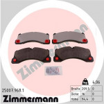ZIMMERMANN Bremsbelagsatz, Scheibenbremse
