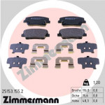 ZIMMERMANN Bremsbelagsatz, Scheibenbremse