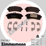 ZIMMERMANN Bremsbelagsatz, Scheibenbremse