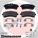 ZIMMERMANN Bremsbelagsatz, Scheibenbremse