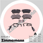 ZIMMERMANN Bremsbelagsatz, Scheibenbremse