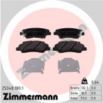 ZIMMERMANN Bremsbelagsatz, Scheibenbremse