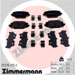 ZIMMERMANN Bremsbelagsatz, Scheibenbremse