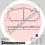 ZIMMERMANN Bremsbelagsatz, Scheibenbremse