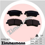 ZIMMERMANN Bremsbelagsatz, Scheibenbremse