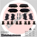ZIMMERMANN Bremsbelagsatz, Scheibenbremse