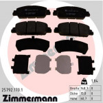 ZIMMERMANN Bremsbelagsatz, Scheibenbremse