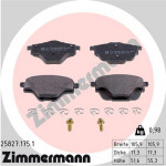 ZIMMERMANN Bremsbelagsatz, Scheibenbremse