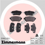 ZIMMERMANN Bremsbelagsatz, Scheibenbremse