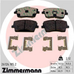 ZIMMERMANN Bremsbelagsatz, Scheibenbremse
