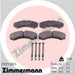 ZIMMERMANN Bremsbelagsatz, Scheibenbremse