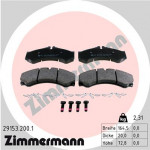 ZIMMERMANN Bremsbelagsatz, Scheibenbremse